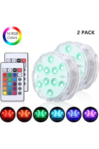 Trendooze Ve Uzaktan Su Su Rgbw Renk Pil Modu, Led'li Kumandalı Işığı, Işığı, Ir Ip68 İle Havuz Geçirmez Dimmable Değil Daldırmalı Dahil Çalışmaktadır. Aydınlatma Altı Adet Aaa 4 3 16 10 Wz