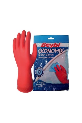 Beybi Ekonomik Bulaşık Eldiveni - 25 Çift - 1 Kutu Large 9 - 9,5