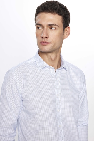 Tudors Erkek Modern Slim Fit Dar Kesim Uzun Kollu Pamuklu Çizgili 4 Mevsim İtalyan Yaka Gömlek-31713-çok Renkli Çok Renkli