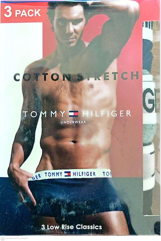 Tommy Hilfiger Erkek Boxer 3"lü Set Slim Fit Antrasit - Beyaz - Siyah