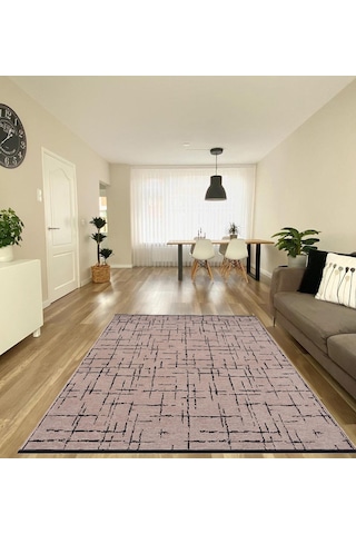 Çam Halı Bodrum Bdrr 119 Bej Özel Latex Kaymaz Tabanlı Kilim
