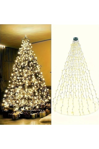 Trendooze 1 Adet Gaojunshop01 Led Noel Işığı 280 Led 8 Mod Ağaç İç Dış Dekorasyon