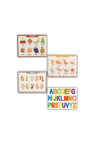 Capellawoodworks Bultak Puzzle Oyunu 4'lü Set