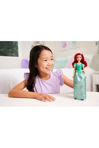 Ariel Model Bebek Kız Çocuklar İçin Parıltılı Kıyafet Ve Aksesuarlarla Disney Prenses