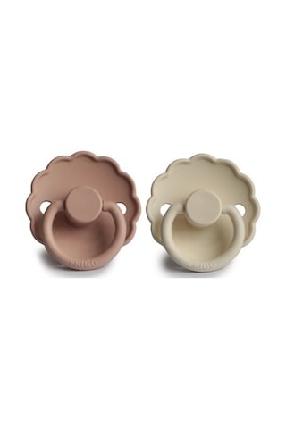 Frigg Daisy İkili Silikon Emzik - Blush/Cream 6-18 Ay