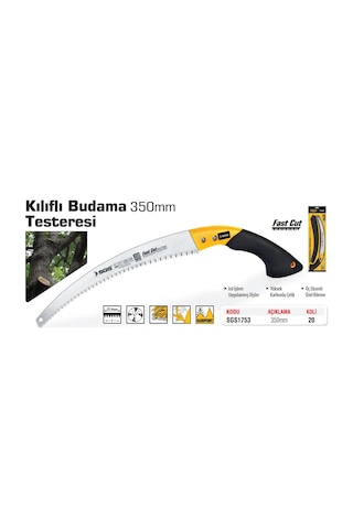 Sgs Kılıflı Budama Testeresi 350 MM Sgs1753