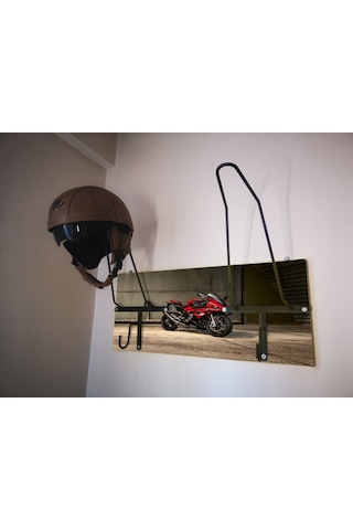 Özel Fotoğraflı Kask Askısı Motorcu Kask Askısı, Personalv11