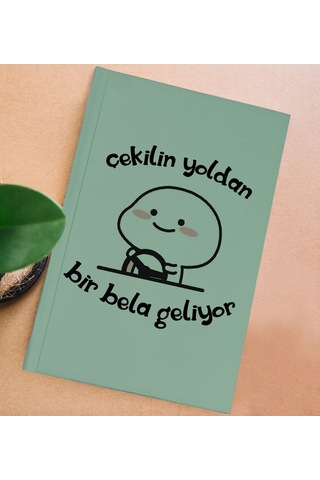 Bk Gift Sert Kapaklı Su Yeşili Lastikli Defter , Arkadaşa Hediye, Yeni İş Hediyesi, Doğum Günü Hediyesi-4 Yeşil