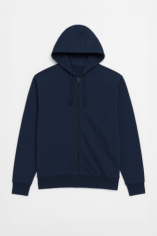 Markapia Erkek Fermuarlı Kapüşonlu İçi Polarlı Sweatshirt Lacivert Xl M