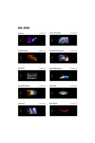 Yaozixa Godox Ak-s06 10 Adet Projektör Slaydı Seti - Ak-r21 Flaş Projektöre Uyumlu