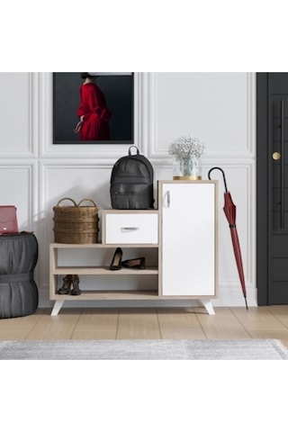 Decormet Retro Ayakkabı Dolabı Sonoma Ahşap