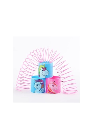 4 Adet Stres Yayı Unıcorn Stres Oyuncakları Akordiyon Yay Stres Oyunları Eğitici Oyuncak Yay