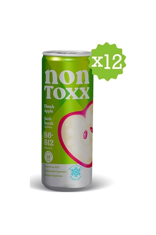 Nontoxx Elmalı, Sirkeli, Gazlı İçecek 250 Ml