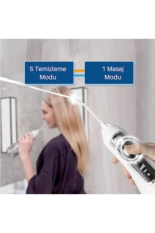 Waterpulse Kablosuz Pro V580 Water Flosser Taşınabilir Diş Fırçası 320 ML