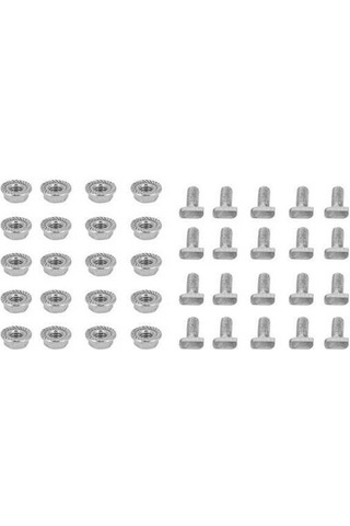 Besthome1 20 Adet M6 Paslanmaz Çelik Flanşlı Cıvata Somun Seti - Sera Montajı İçin Korozyona Karşı Güçlü