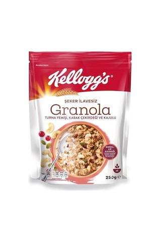Kellogg's Şeker İlavesiz Turna Yemişi Kabak Çekirdeği ve Kajulu Granola 250 G