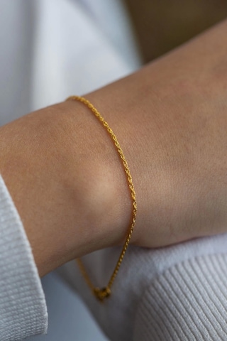 Çgk Çiğdem Gürel Kuyumculuk 14 Ayar Halat Altın Bileklik Çok Renkli