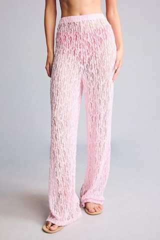 Defacto Regular Fıt Elastik Bel Tül Pembe Plaj Pantolonu H3066ax26sppn648 Pembe-pn648