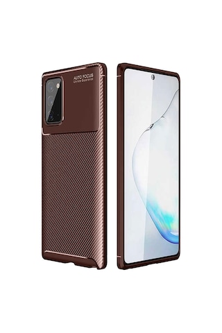Samsung Galaxy Uyumlu Note 20 Karbon Desenli Negro Silikon Kılıf