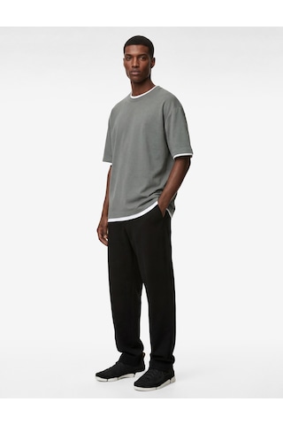 Koton Regular Fit Kısa Kollu Bisiklet Yaka Pamuklu Basic Tişört Yeşil 6sam10287mk