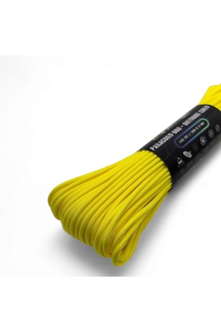 Polyester Paracord İp 4 Mm Sarı Renk 30 Metre