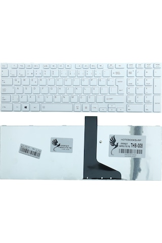 Toshiba Uyumlu Satellite C850, C855, C870, C875 Klavye (Beyaz)
