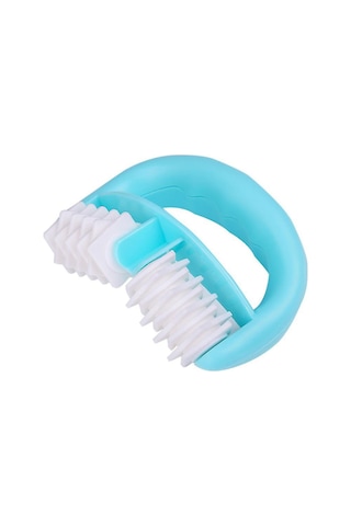 Maiyame Mavi Vücut Masaj Aleti, Dişli Abs/pp/tpe Makyajlı Roller, Kas Kan Akışını Artırır, Stresi Azaltır, Sağlığı Destekler 13.5x8.5cm Mavi