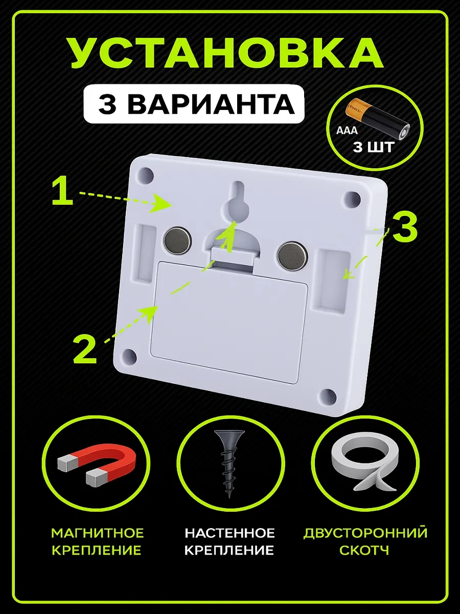 Lismerk Dolap İçin Pil Ve Mıknatıslı Duvar Lambası 189609539 Beyaz