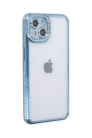 Apple Uyumlu iPhone 14 Kilif Koruma Lensli Tasli Dizayn Seffaf Kapak 561970938