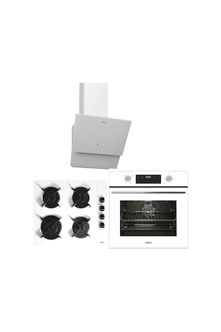 TekaHak 625 Börek Şefim WH - GBC 64002 WH- TVT 60.1 WH Beyaz Ankastre Set