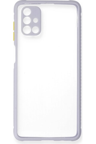 Newface - 233 - Samsung Galaxy M51 Kılıf Miami Şeffaf Silikon - Kmrsfres - - Lila