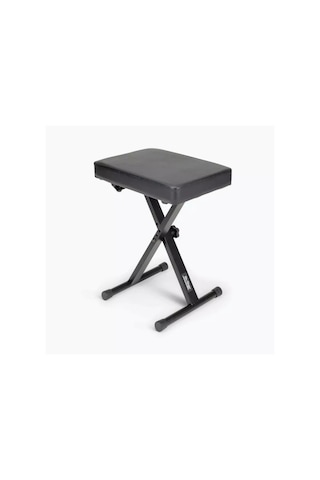 On Stage Kt7800 Klavye Ve Piyano Taburesi Orta Seviye - Katlanabilir X-tabure 3 Kademeli Yükseklik Ayarı, Kalın Minderli Oturma Alanı, Kaymaz Kauçuk Ayaklar Ölçüler: Maksimum Yükseklik 500 Mm
