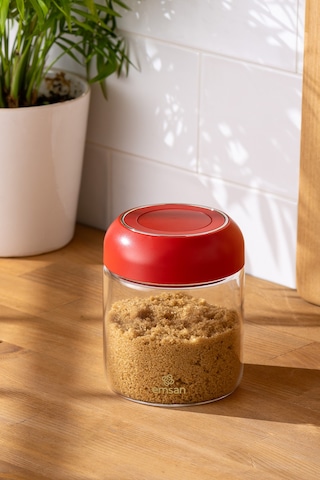 Emsan Simple Saklama Kavanozu Kırmızı 570 ML