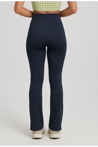 Axxel Kadın Lacivert İspanyol Paça Spor Yoga Tayt-p2235 Lacivert