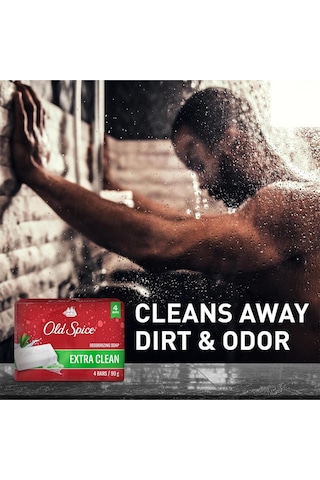 Old Spice Extra Clean Banyo Sabunu 4x90gr Diğer