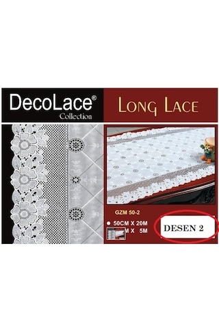 PVC Dantel Buzdolabı ve Dolap Çekmece Raf Sehpa Örtüsü En:50 CM