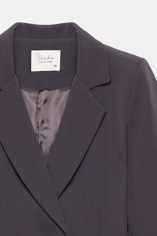 Saade Sââde Kadın Regular Fit Kruvaze Kapama Dokuma Crop Blazer Ceket -şık & Spor Acı Kahverengi