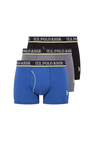 U.s. Polo Assn. Erkek Antrasit-saks-siyah 3 Lü Boxer Antrasit-saks-siyah