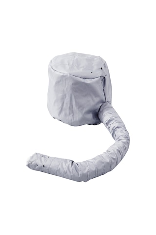 Fosenze Isıtmalı Saç Kurutma Şapkası - Gümüş Renk, El Yapımı Saç Bakım Aksesuarı Gümüş