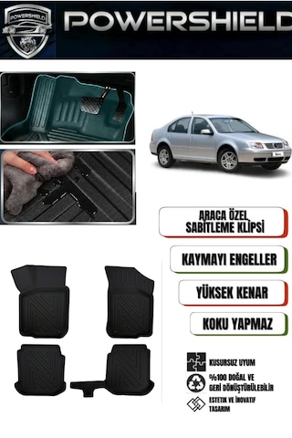 Volkswagen Bora 1999-2006 Araca Özel 5d Premium Havuzlu Oto Paspas Sedan 1 Powershıeld Volkswagen Bora 1999-2006 Araca Özel 5d Premium Havuzlu Oto Paspas Sedan