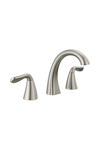 Faucet Arvo Yaygın Banyo Bataryası Fırçalanmış Nikel, Banyo Bataryası 3 Delikli, Banyo Lavabo Bataryası, Tahliye Genel