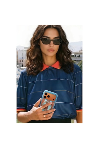 Torras Apple iPhone 17 Pro / 18 Pro Uyumlu Ostand Q3 Air World Cup Serisi Magsafe Kılıf Açık Mavi