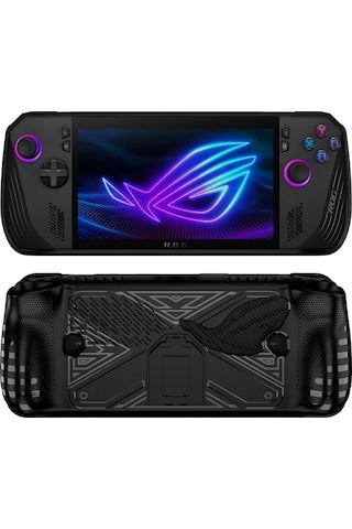 For Asus Rog Ally X Game Console Tpu Protective Case With Stand Black