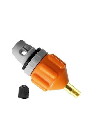 Trendooze Valfi Turuncu Şişme Pompası Pompa Hava Hava Eklentisi Dönüştürücü Bot Adaptörü 7.8x3.4cm Li