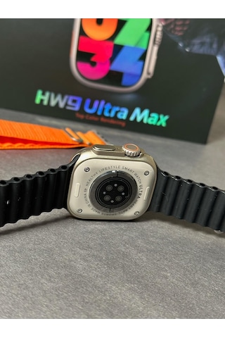 Wearfitpro Hw9 Ultra Max 49mm Amoled Ekran 2.2inç Çift Kordon Vidalı Kordon Kilitli Akıllı Saat