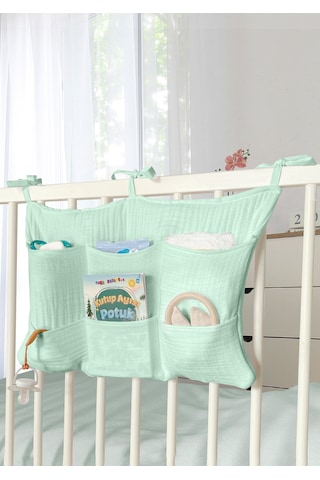 Bebek Beşik Yanı Organizer 6 Cepli Pratik Organizer Mint