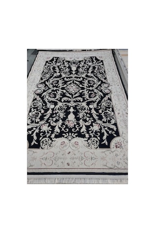 Şiraz 160x230 4m2 Dokuma Halı Siyah/krem