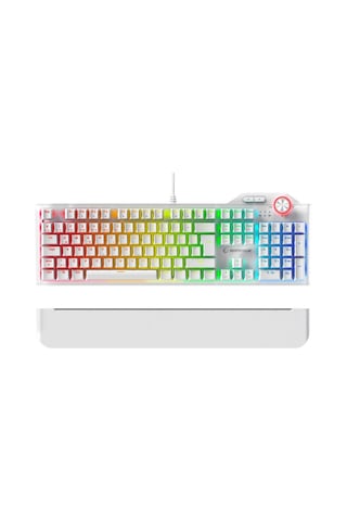 Rampage Hydra R6 Beyaz Red Switch Rm-k19 Beyaz Kulaklık Makrolu Rgb Mouse + Mousepad 4lü Oyuncu Seti Optik