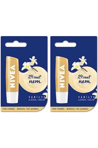 Nivea Lip Care Vanilyalı Dudak Nemlendirici Lipstick 5.5 ML x 2