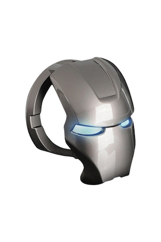 Start Stop Çerçevesi Koruyucu Kapak Metal Iron Man Gri